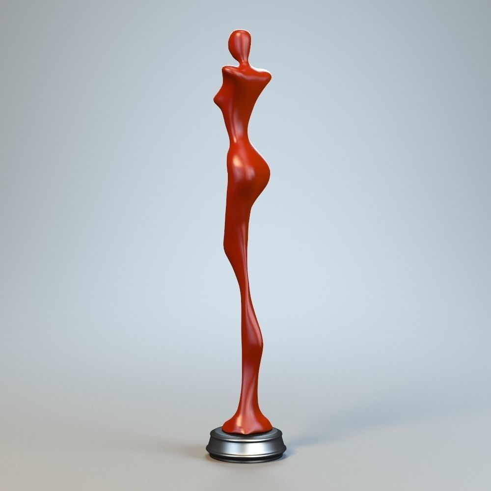 Woman Sculpture P 3D print model_7