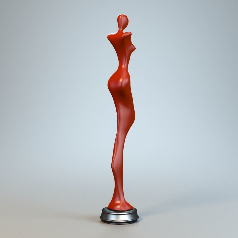 Woman Sculpture P 3D print model_5