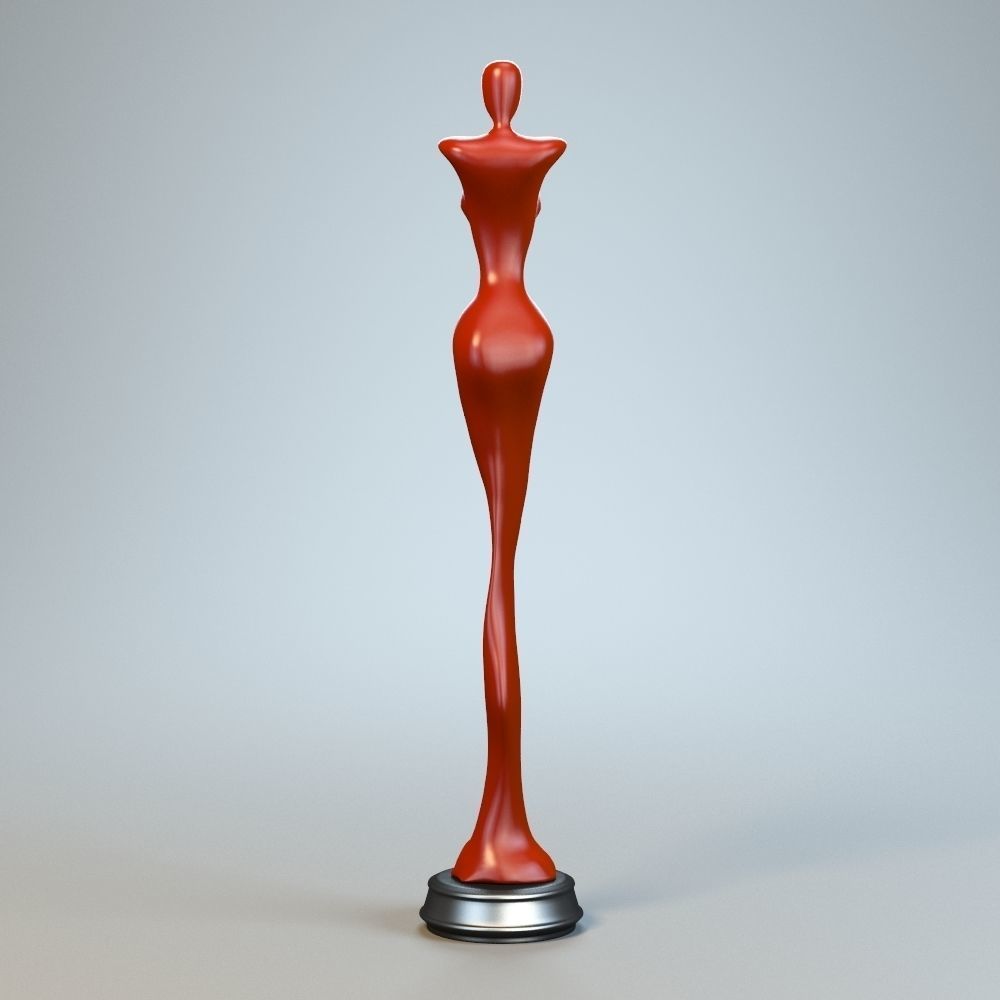 Woman Sculpture P 3D print model_6