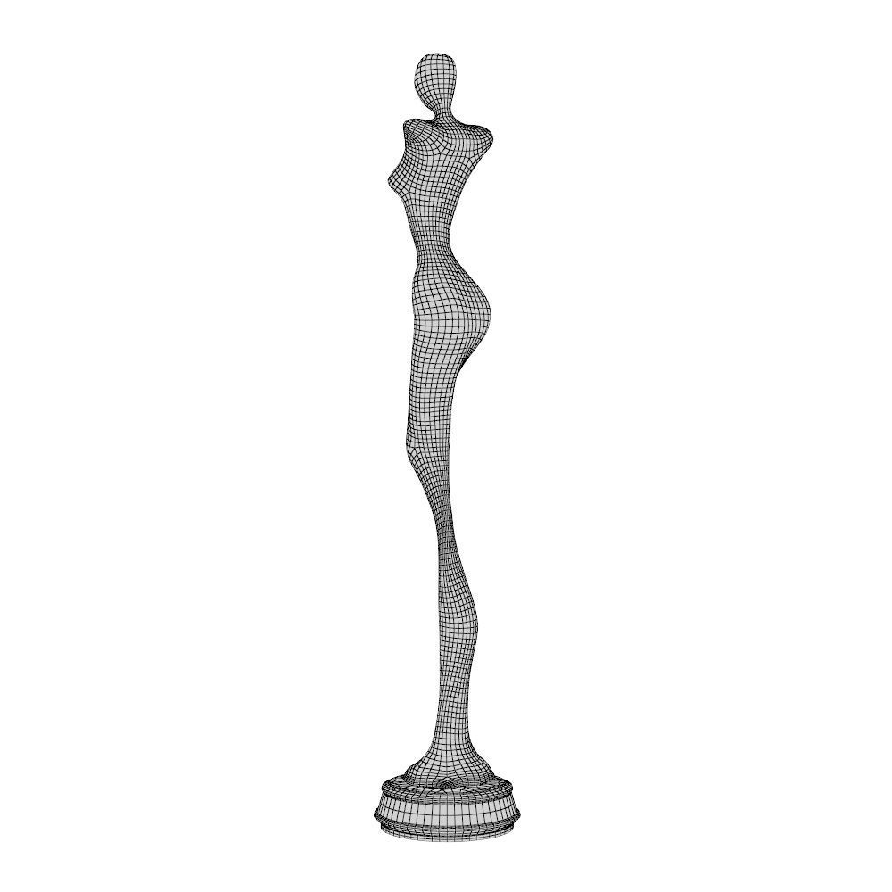 Woman Sculpture P 3D print model_15
