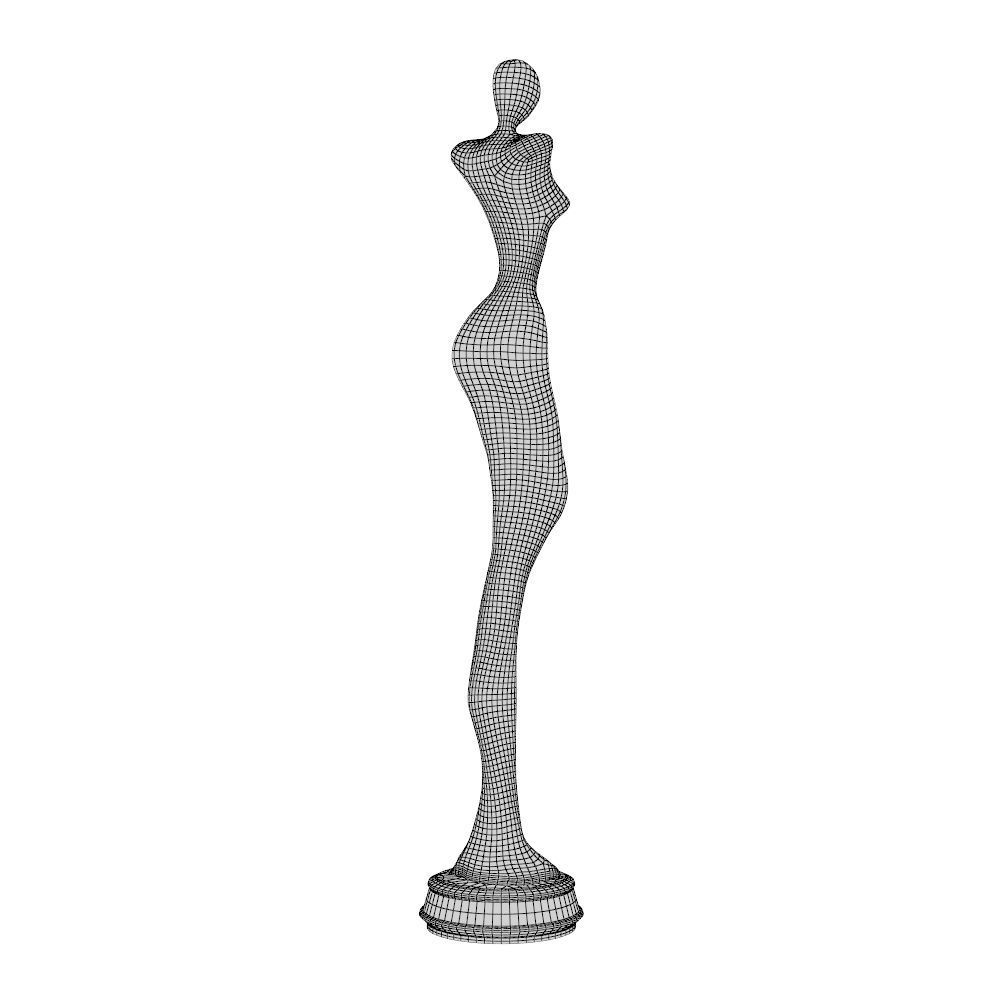 Woman Sculpture P 3D print model_14