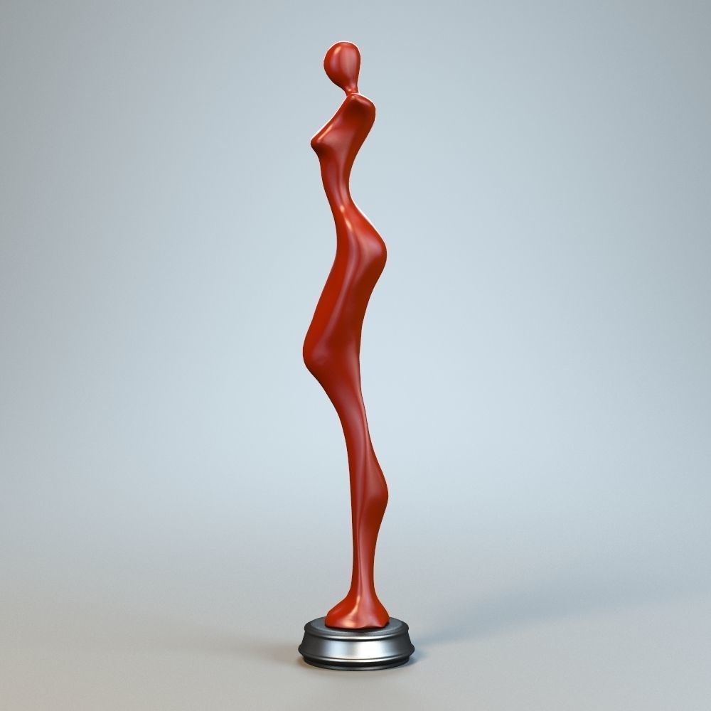 Woman Sculpture P 3D print model_9