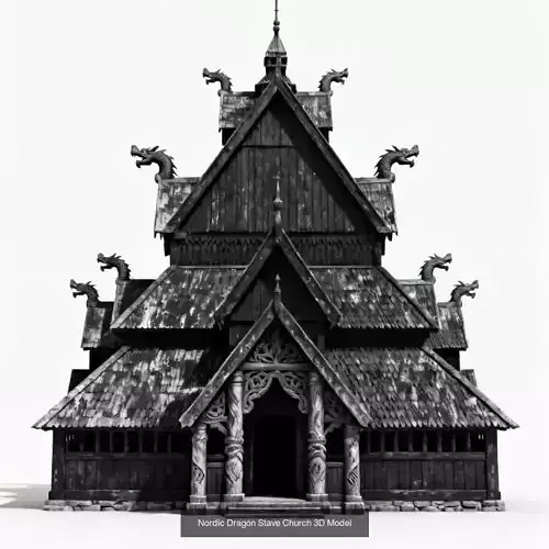 Historical Ecclesiastical Architecture Collection 3D Model Pack 5