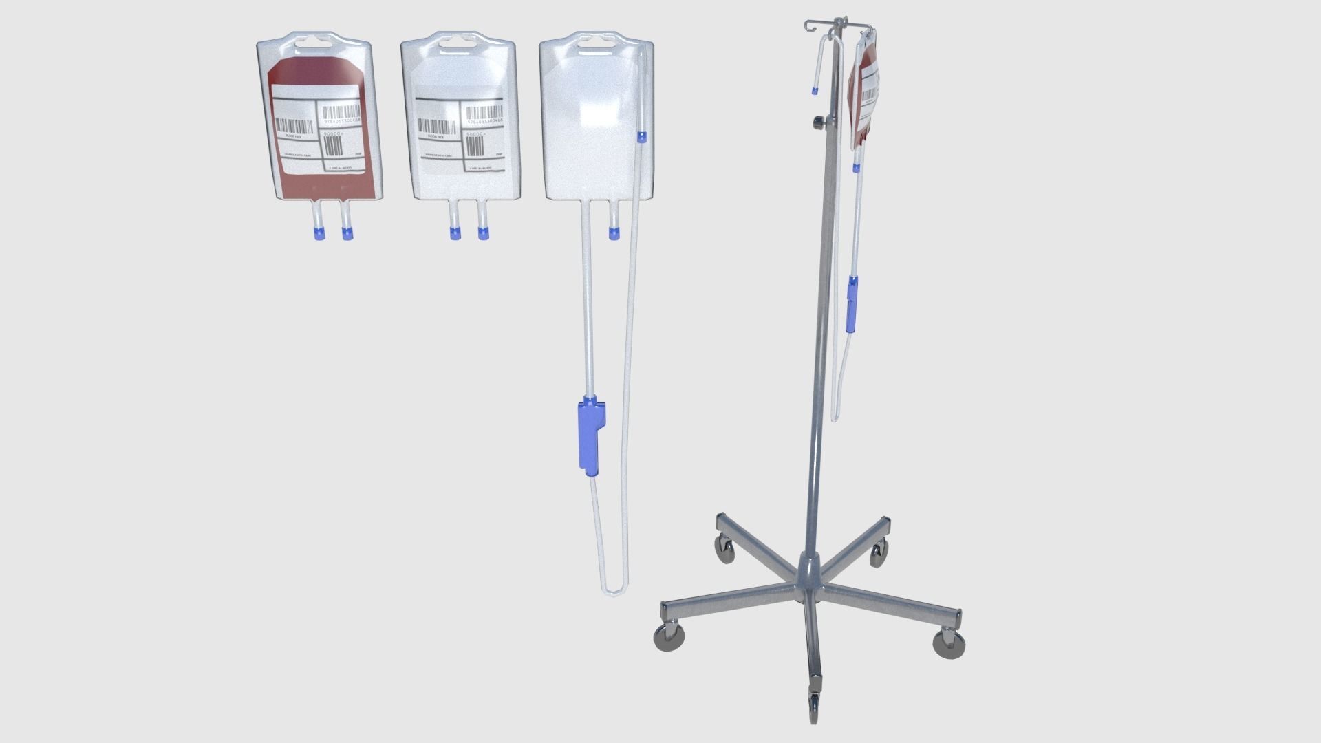 Medical Building with Props - Game Level Pack Low-poly 3D model_12