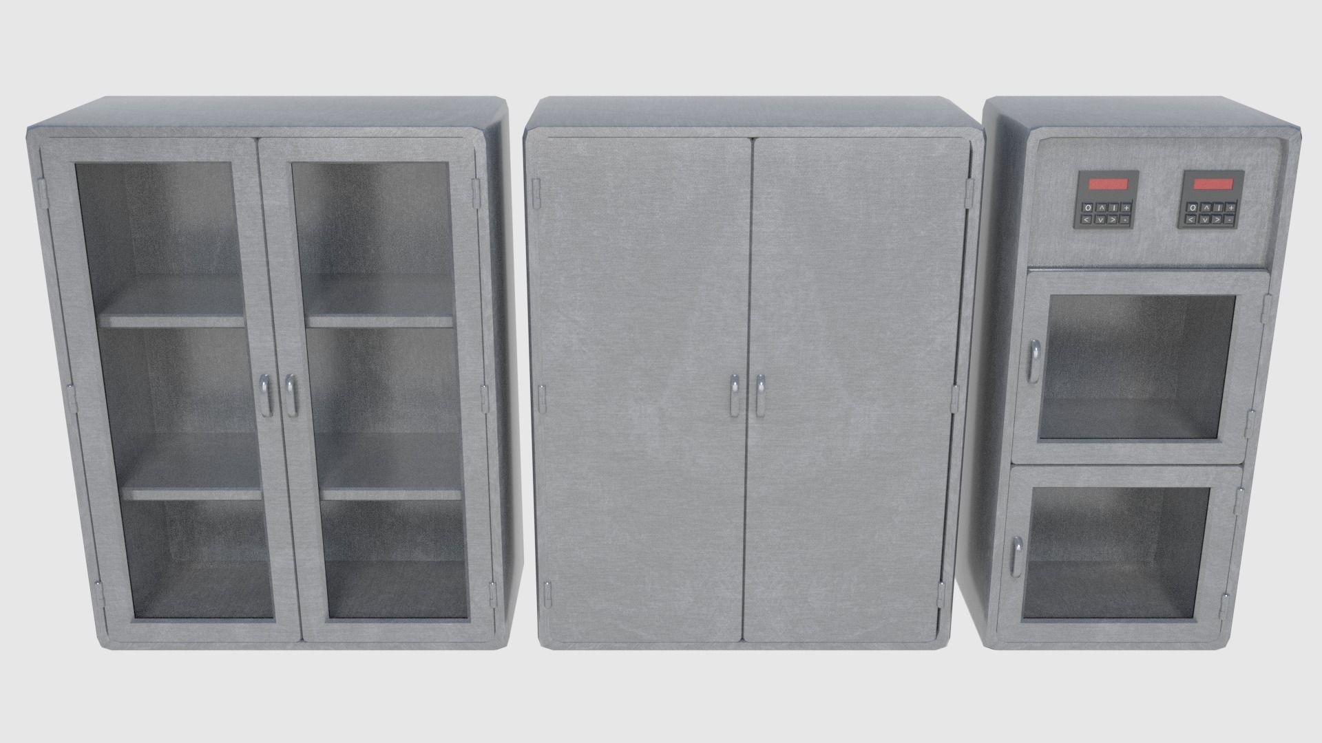 Medical Building with Props - Game Level Pack Low-poly 3D model_17