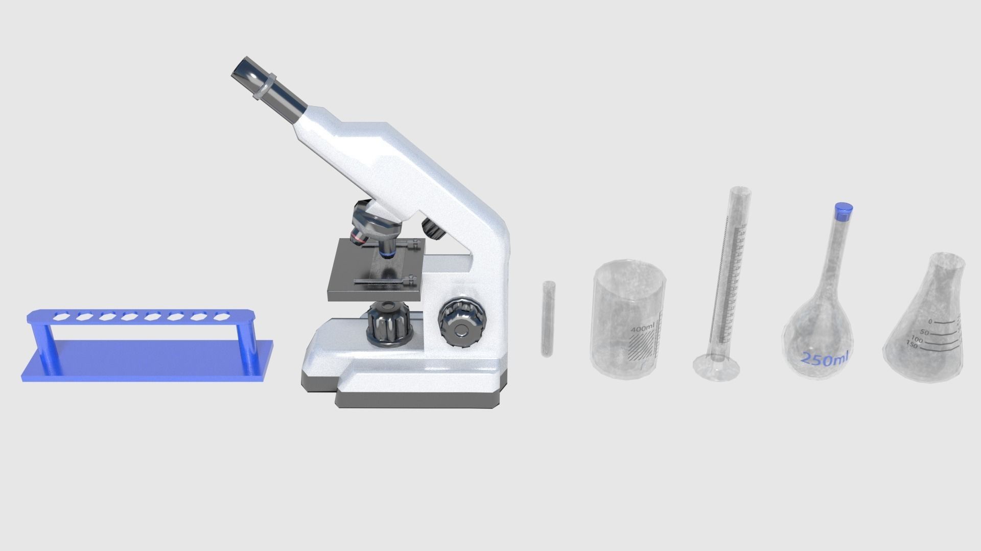 Medical Building with Props - Game Level Pack Low-poly 3D model_20