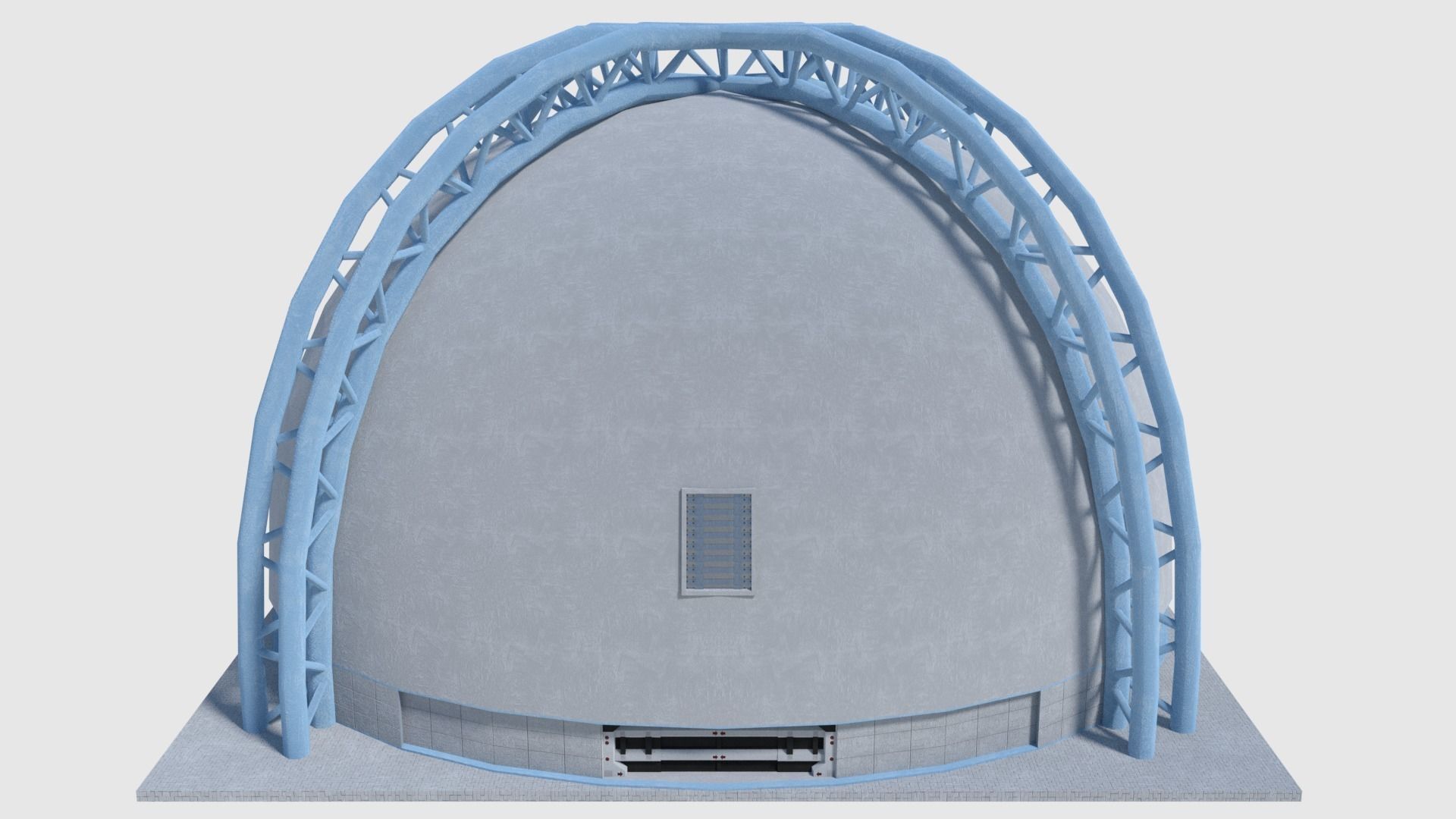 Medical Building with Props - Game Level Pack Low-poly 3D model_1