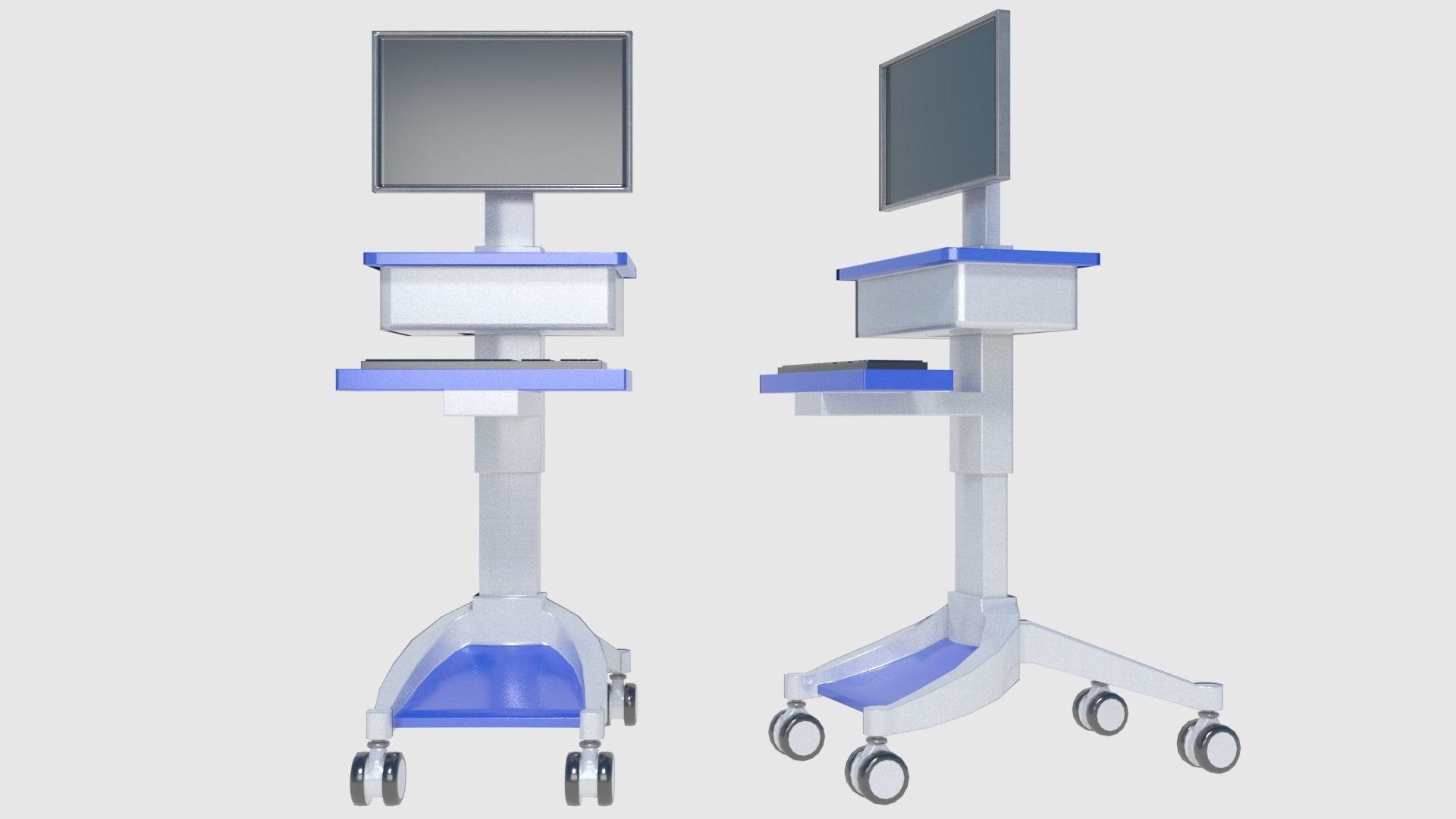 Medical Building with Props - Game Level Pack Low-poly 3D model_8