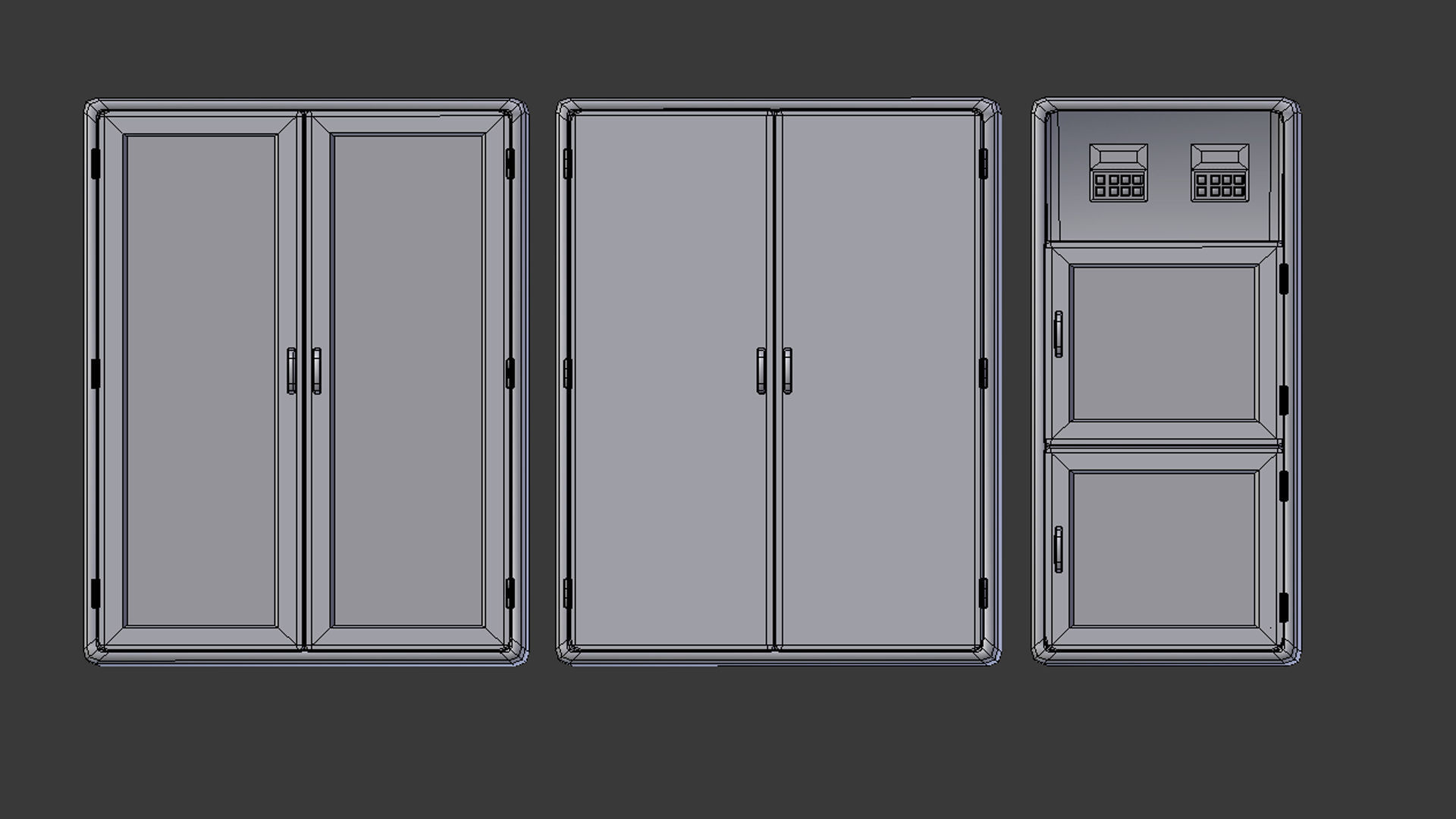 Medical Building with Props - Game Level Pack Low-poly 3D model_39