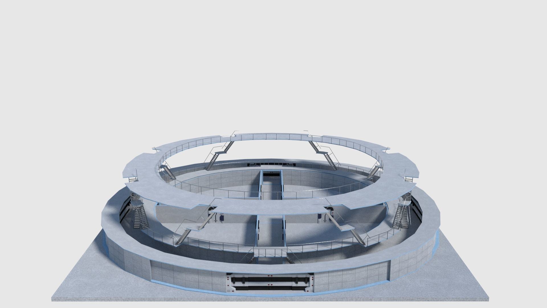 Medical Building with Props - Game Level Pack Low-poly 3D model_3