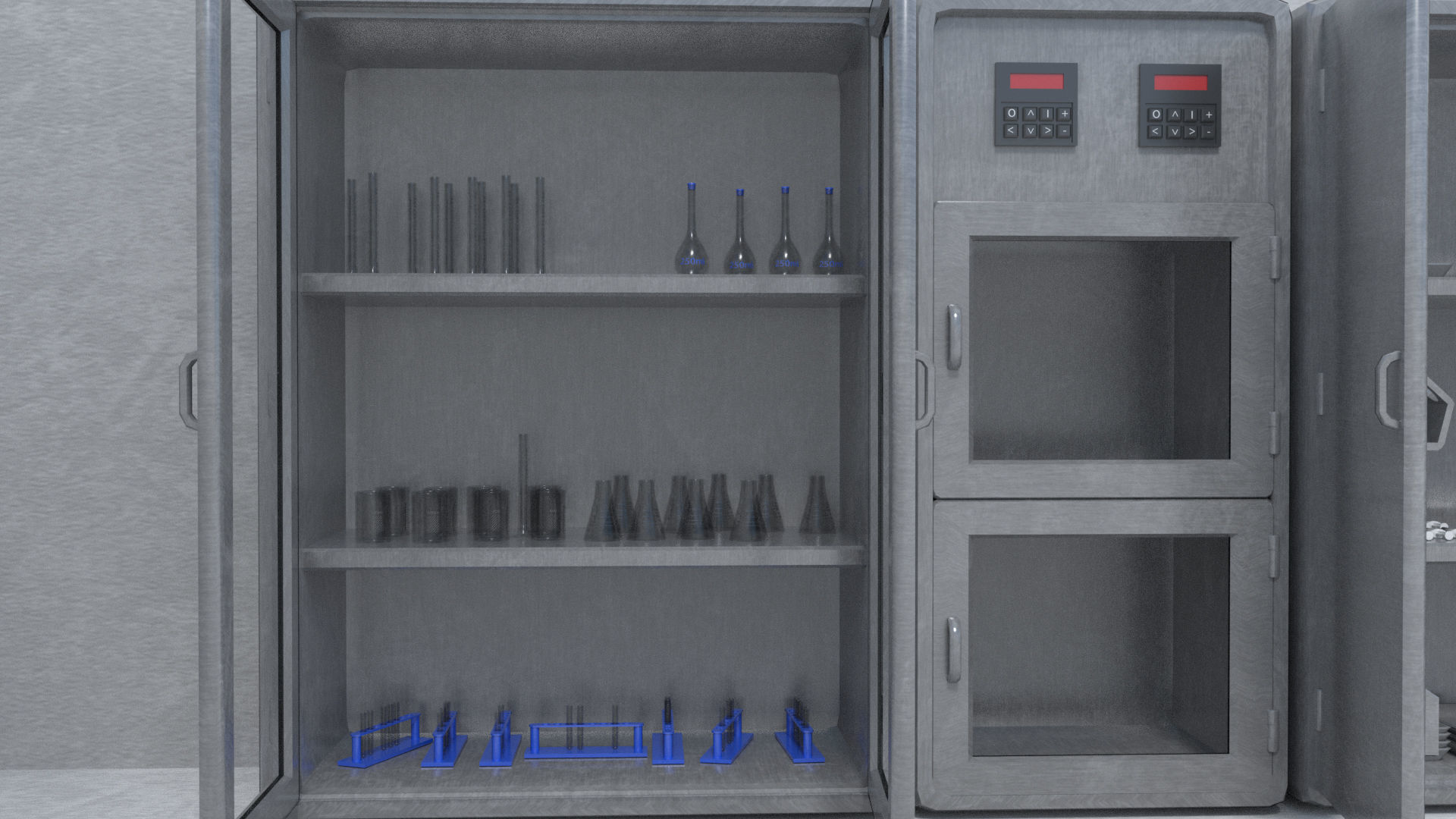 Medical Building with Props - Game Level Pack Low-poly 3D model_26