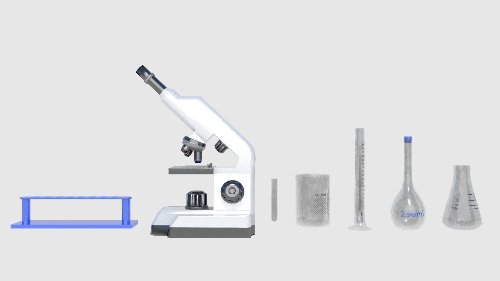 Medical Building with Props - Game Level Pack Low-poly 3D model_9