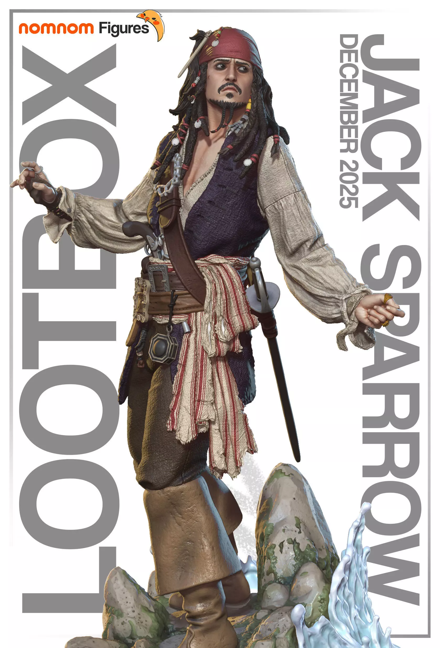 Jack Sparrow - Pirates of the Carribean 3D print model