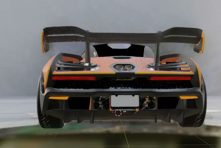 McLaren Senna Hypercar - High Quality 3D Model Low-poly 3D model