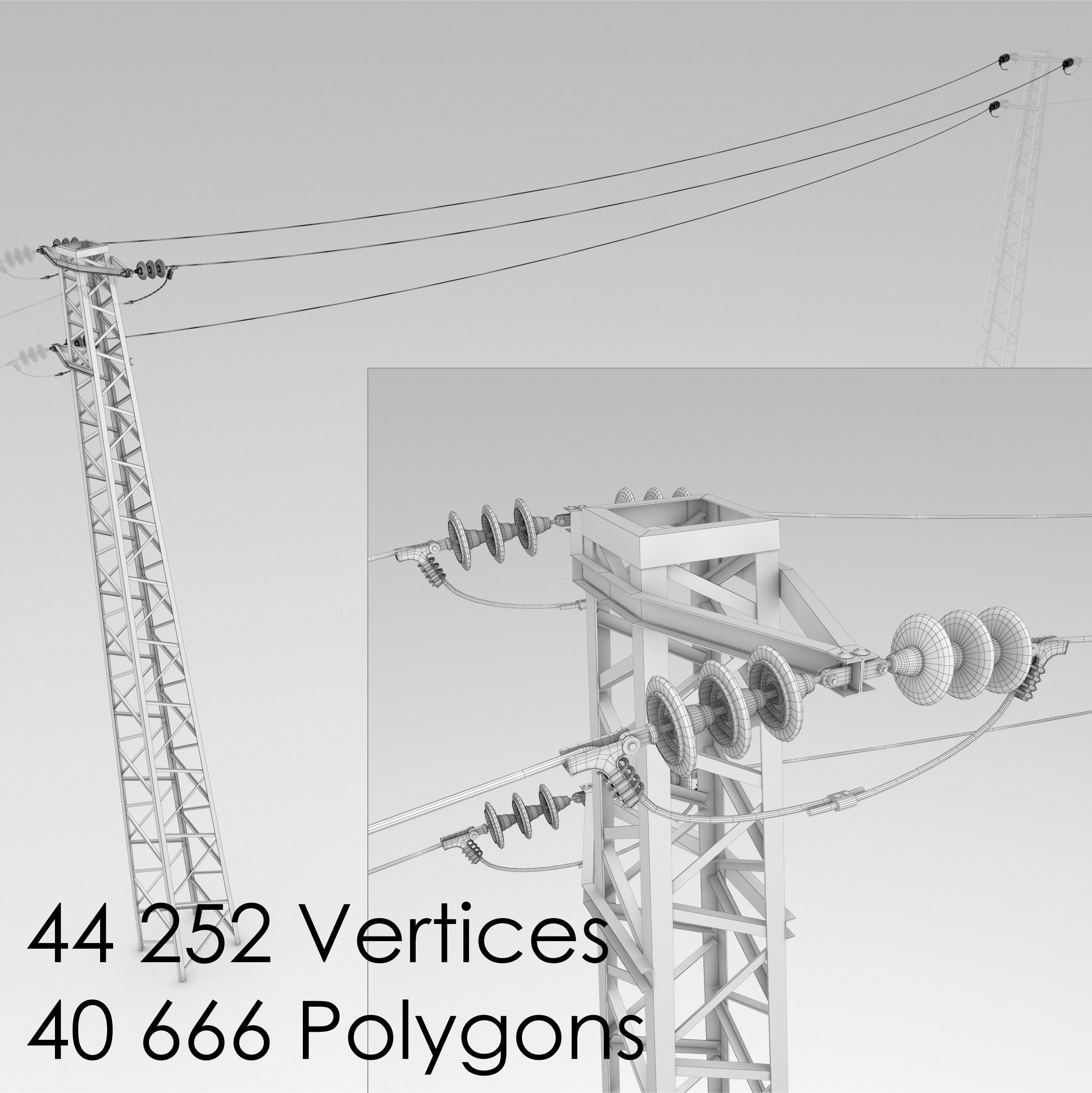 Electrical substation pack 3D model_8