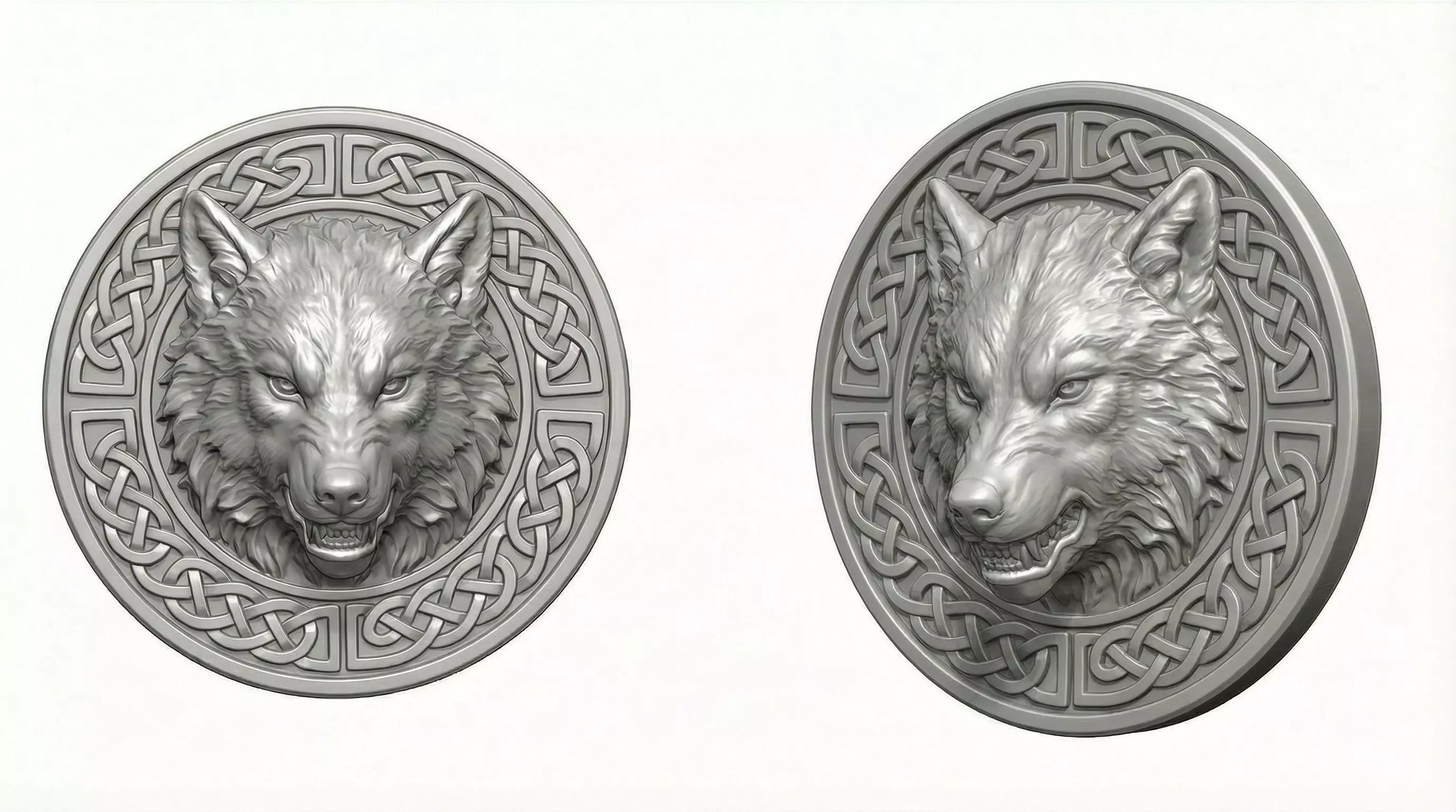 Wolf Crest Emblem Symbol of Strength and Loyalty 3D print model