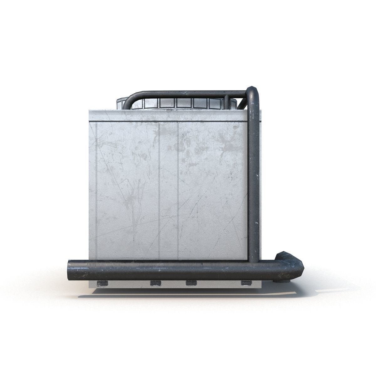 Rooftop Air Conditioner Unit Low-poly 3D model_9