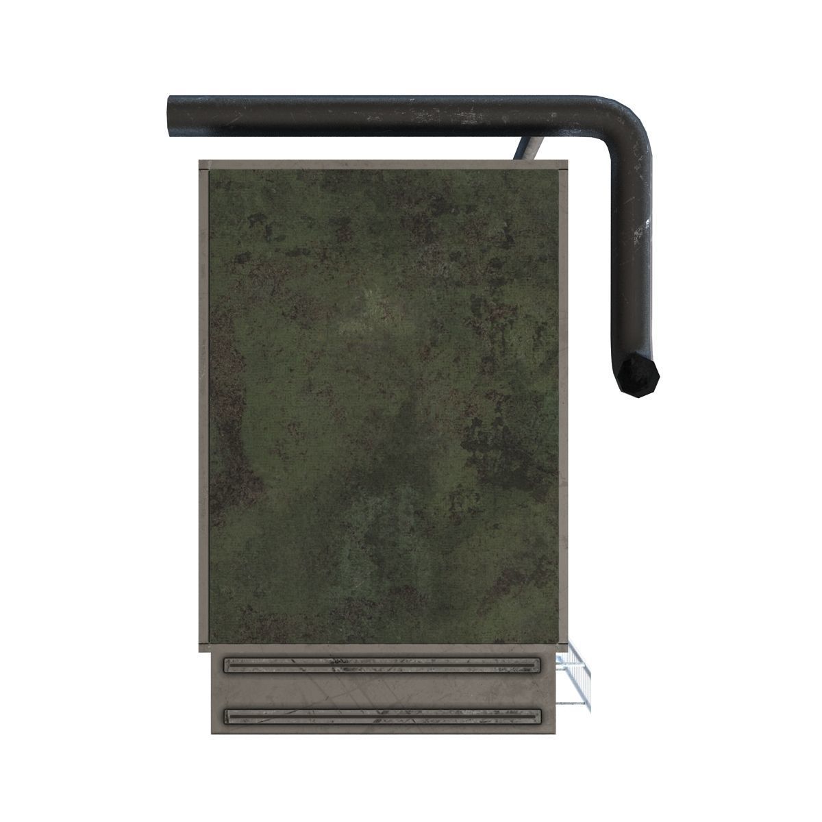 Rooftop Air Conditioner Unit Low-poly 3D model_11