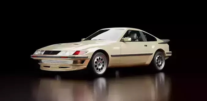 80s 90s Generic GT Coupe Low-poly 3D model