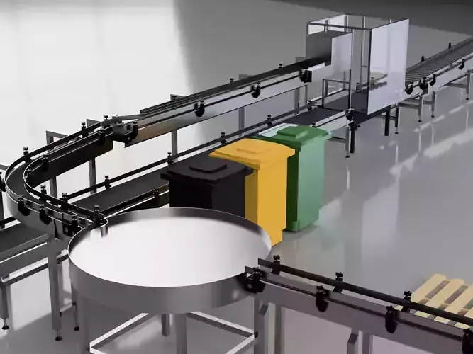 Conveyors - Factory Packaging Assembly Line Conveyor Belts