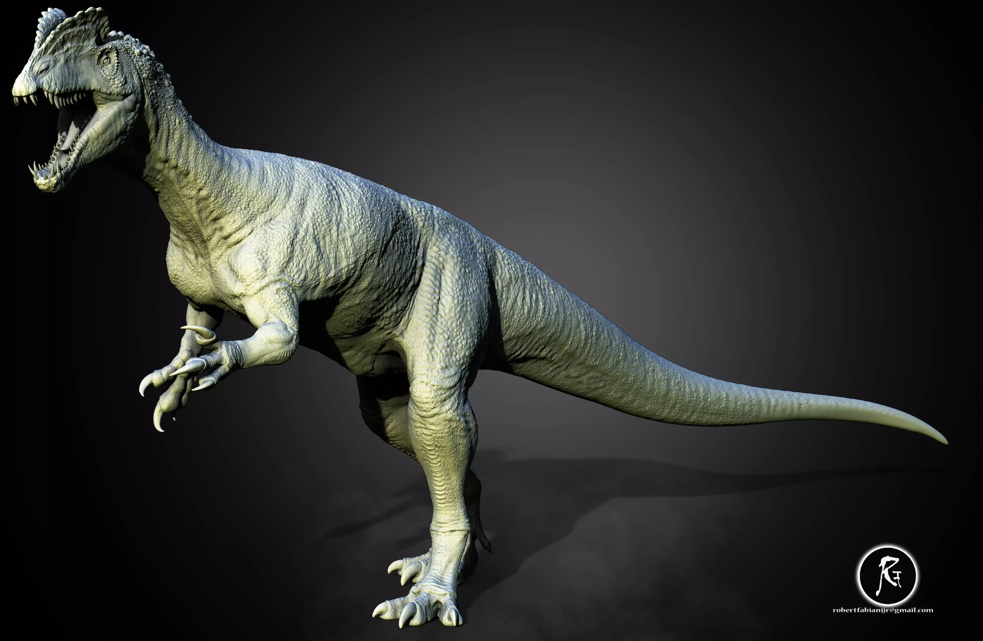 Dilophosaurus V2 3D model 3D printable | CGTrader, image size:3304x2154
