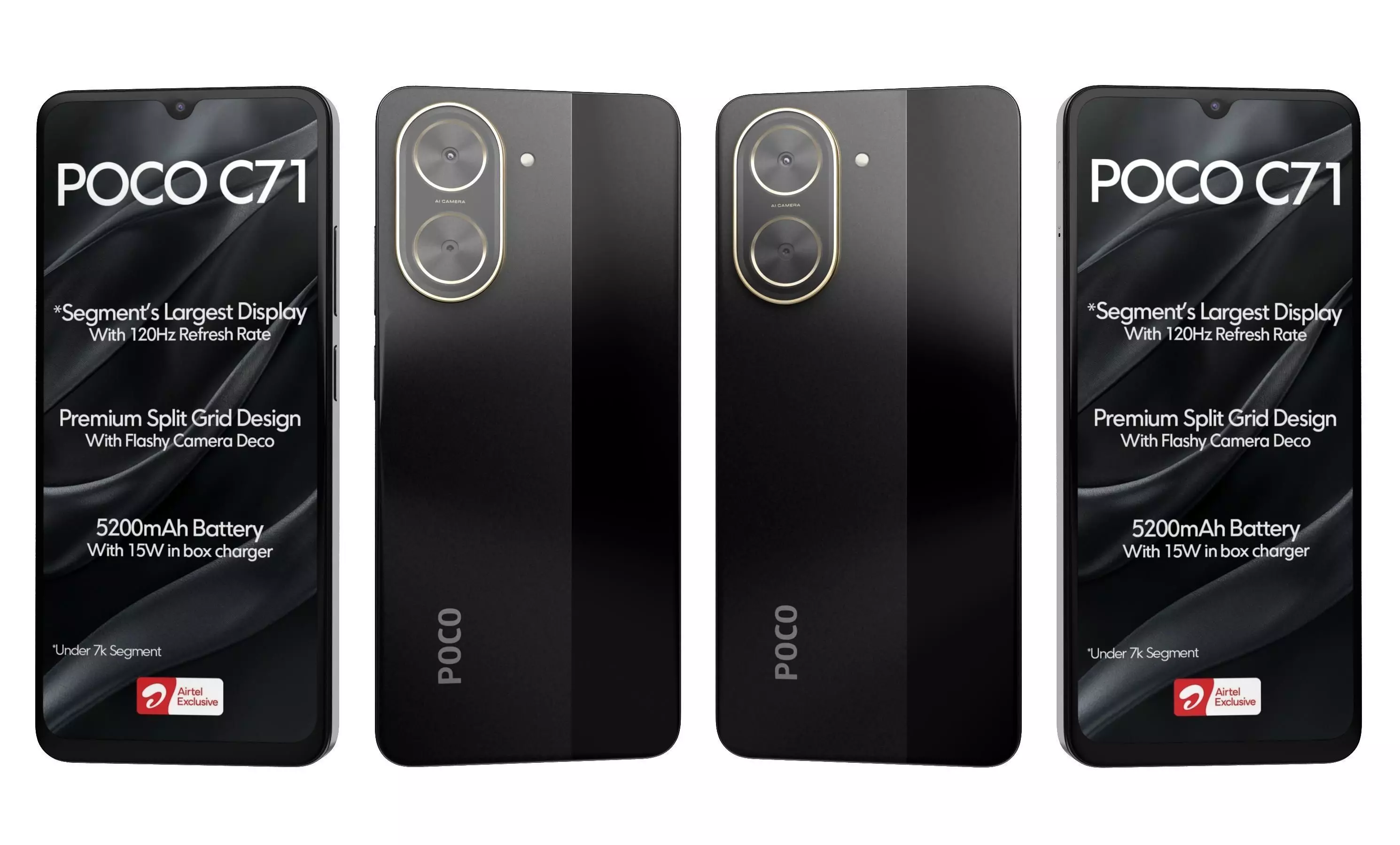 Xiaomi Poco C71 Black High Poly 3D model | CGTrader