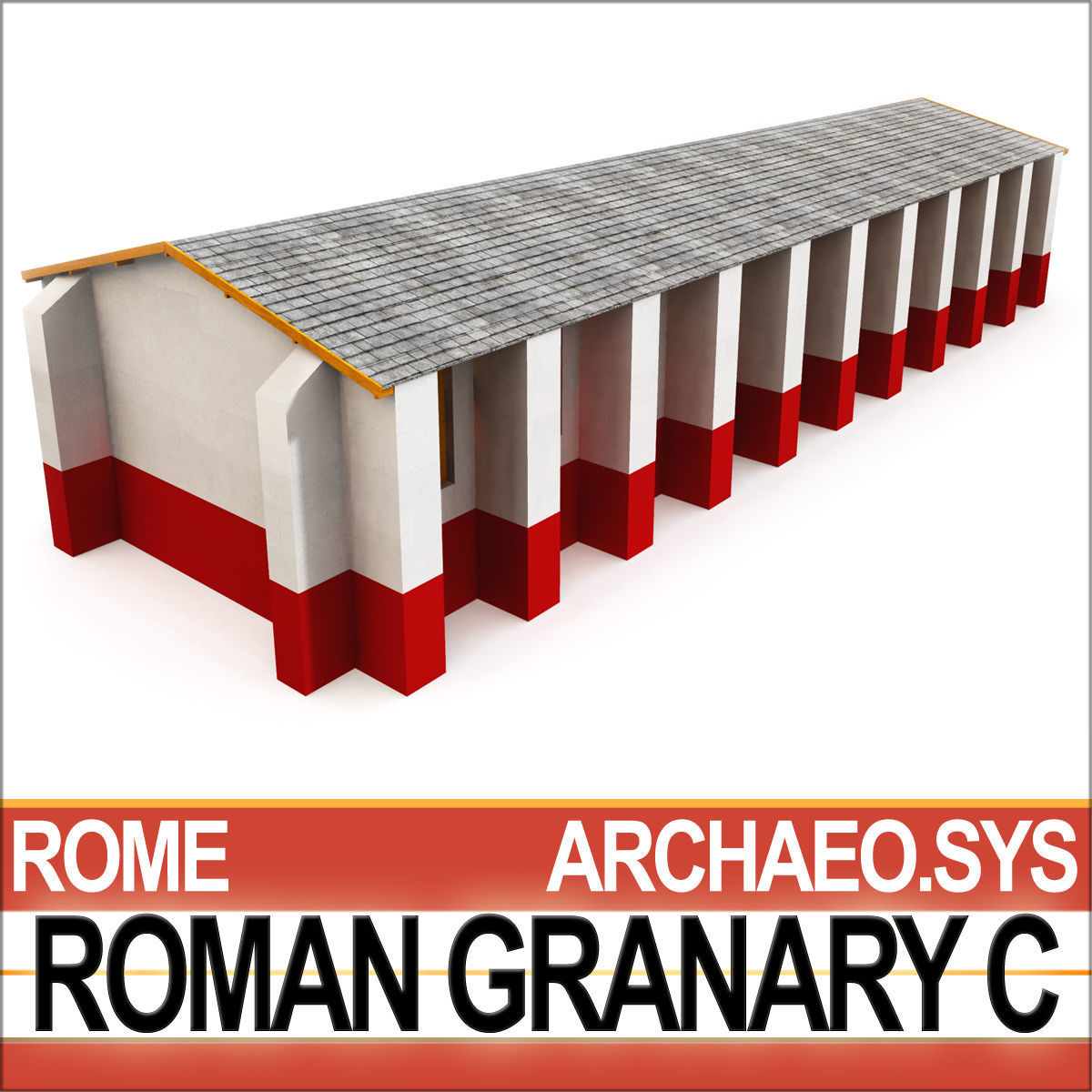 Roman Granary C 3D model_3