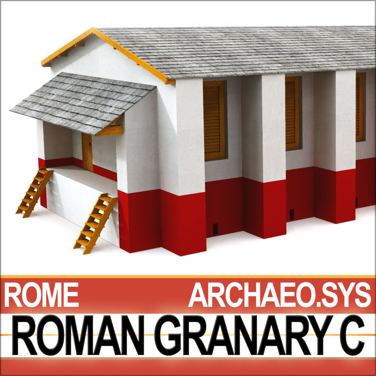 Roman Granary C 3D model_1