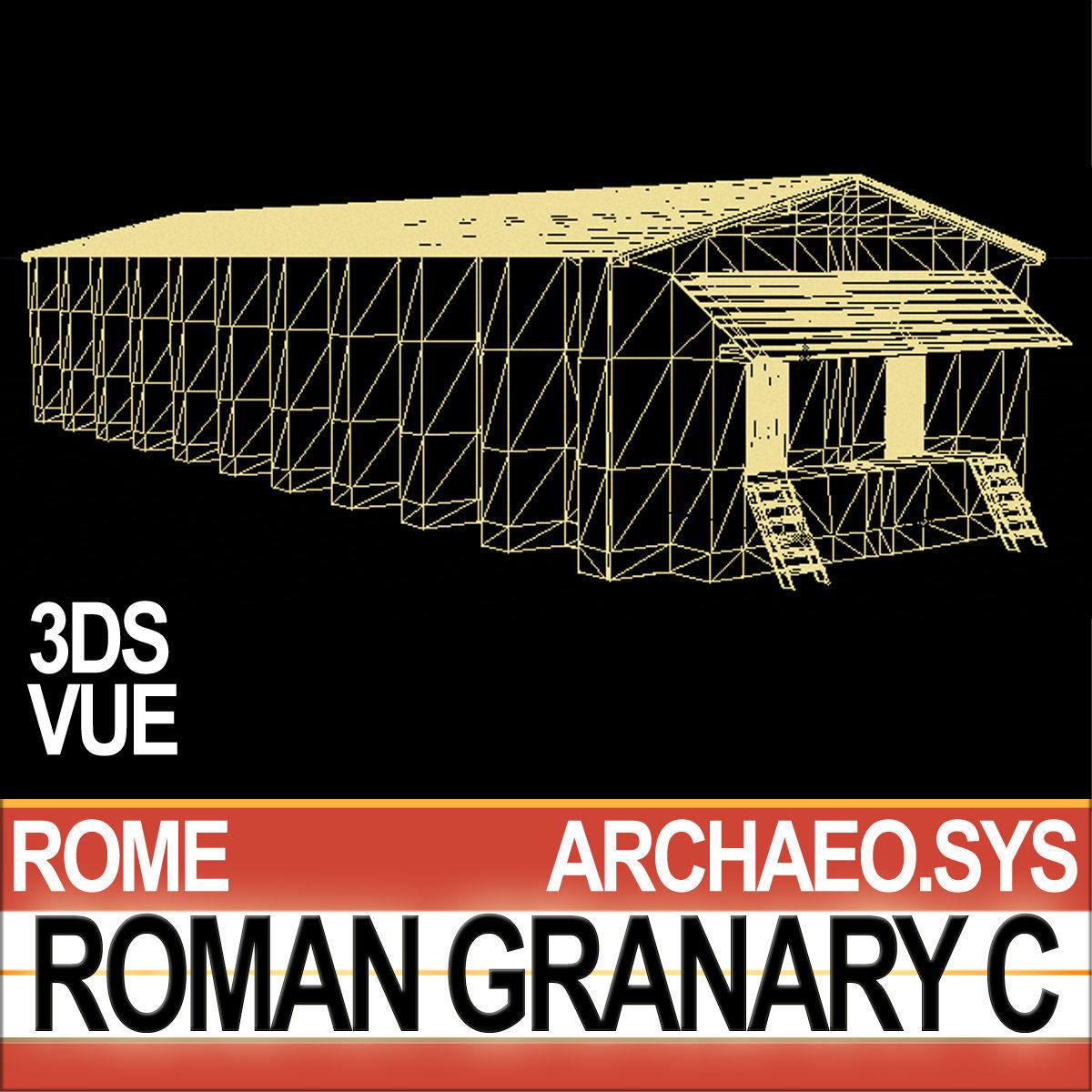 Roman Granary C 3D model_7