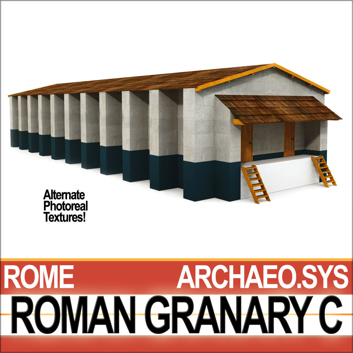 Roman Granary C 3D model_5