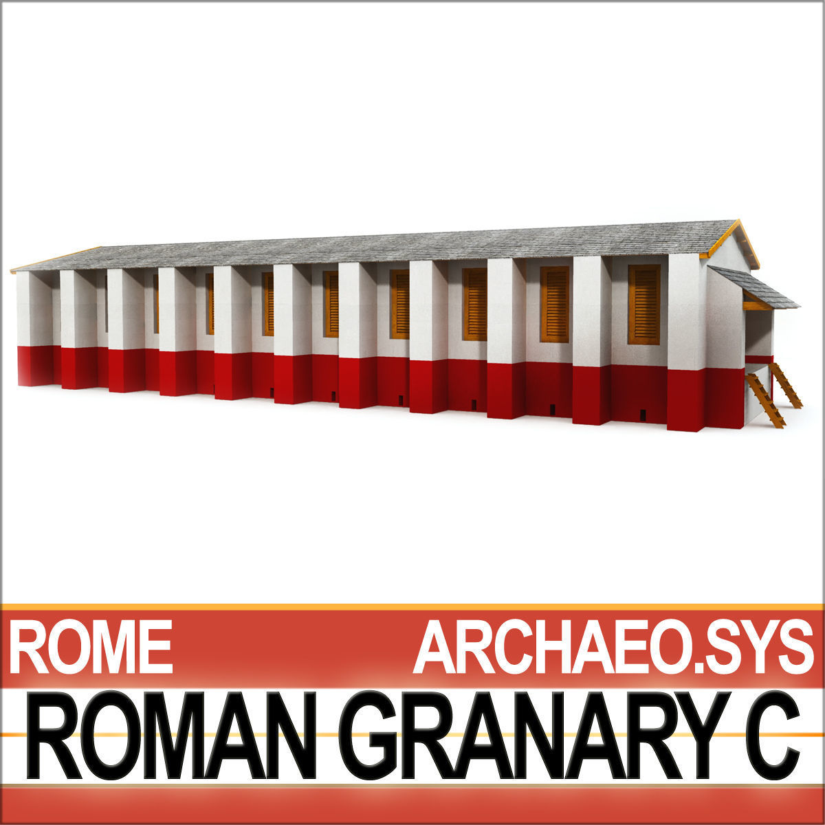 Roman Granary C 3D model_4