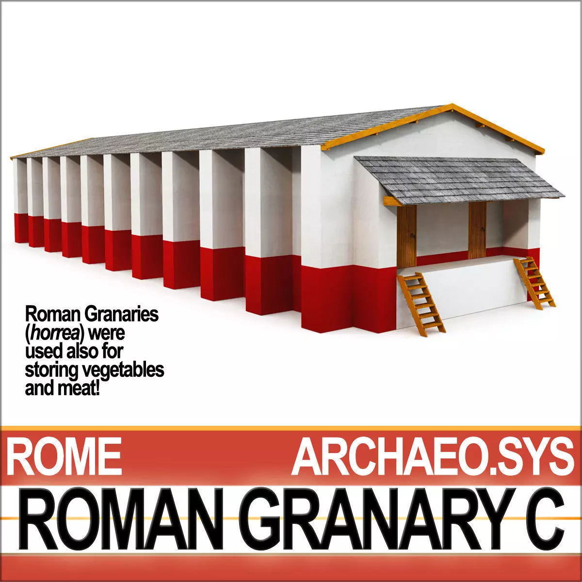 Roman Granary C 3D model_0