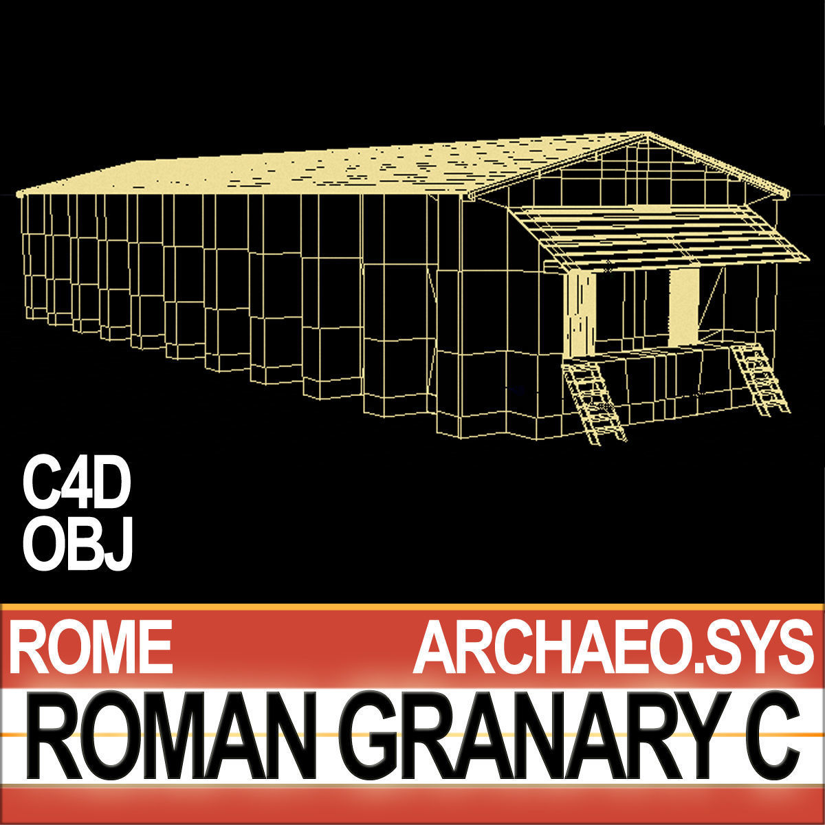 Roman Granary C 3D model_6