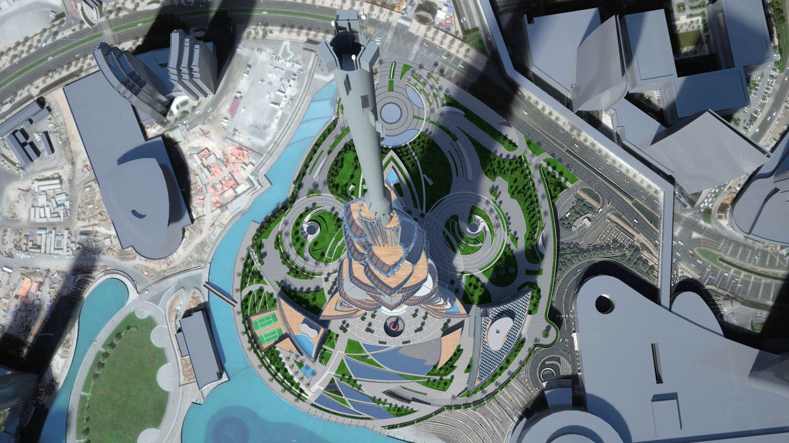 Burj Khalifa Dubai Downtown 3D model_1