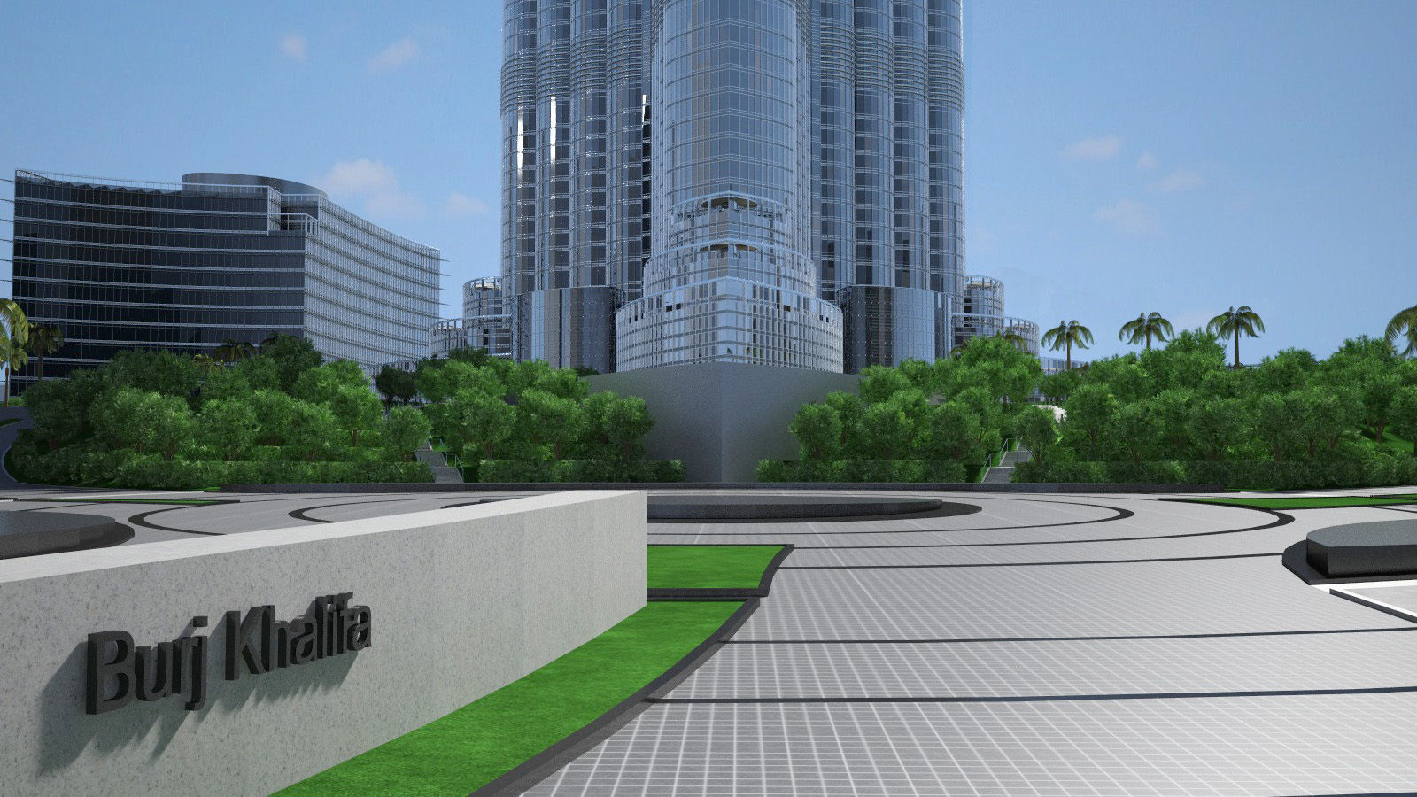 Burj Khalifa Dubai Downtown 3D model_12