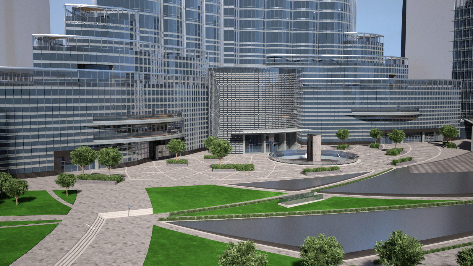 Burj Khalifa Dubai Downtown 3D model_6