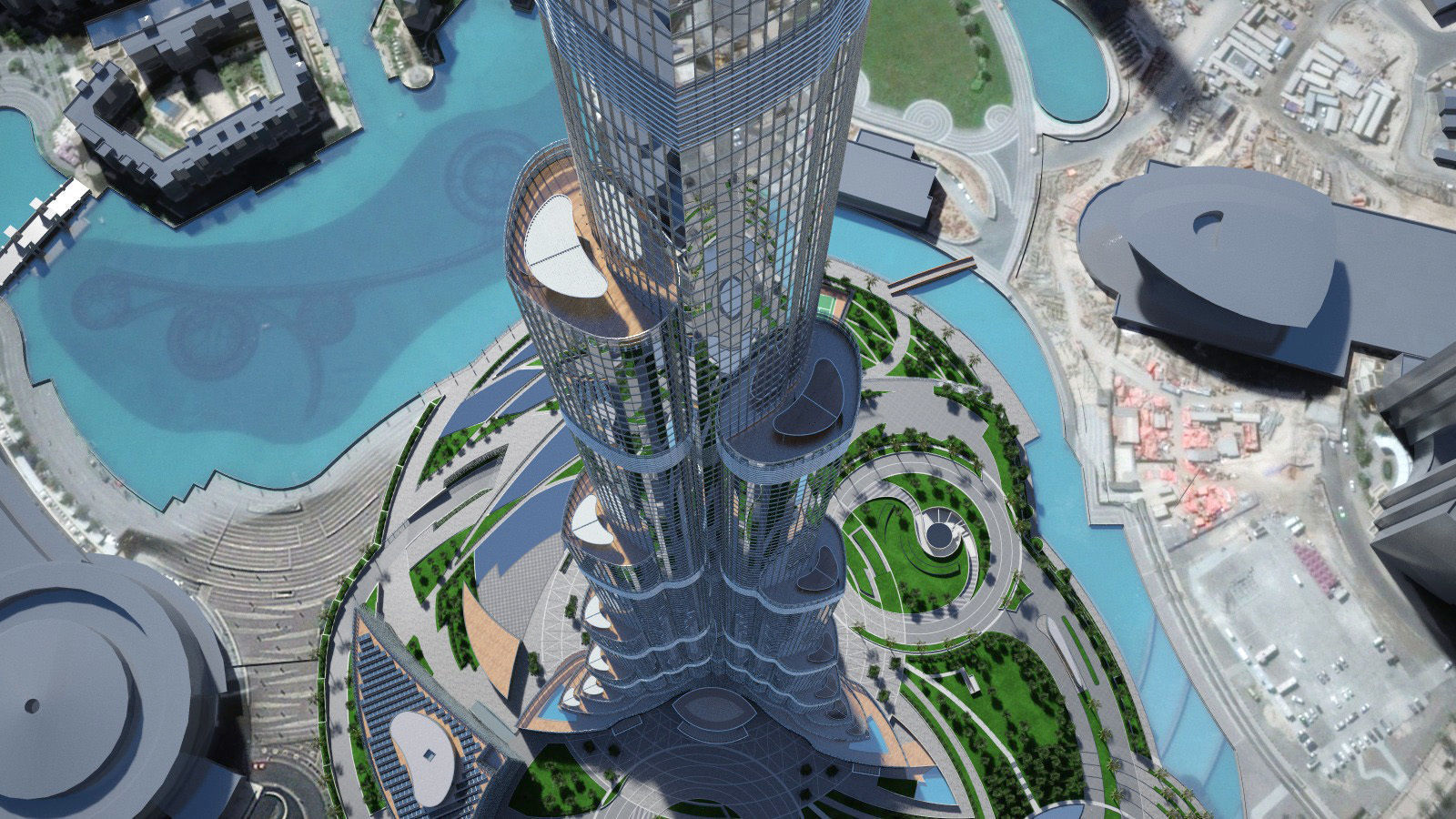Burj Khalifa Dubai Downtown 3D model_10