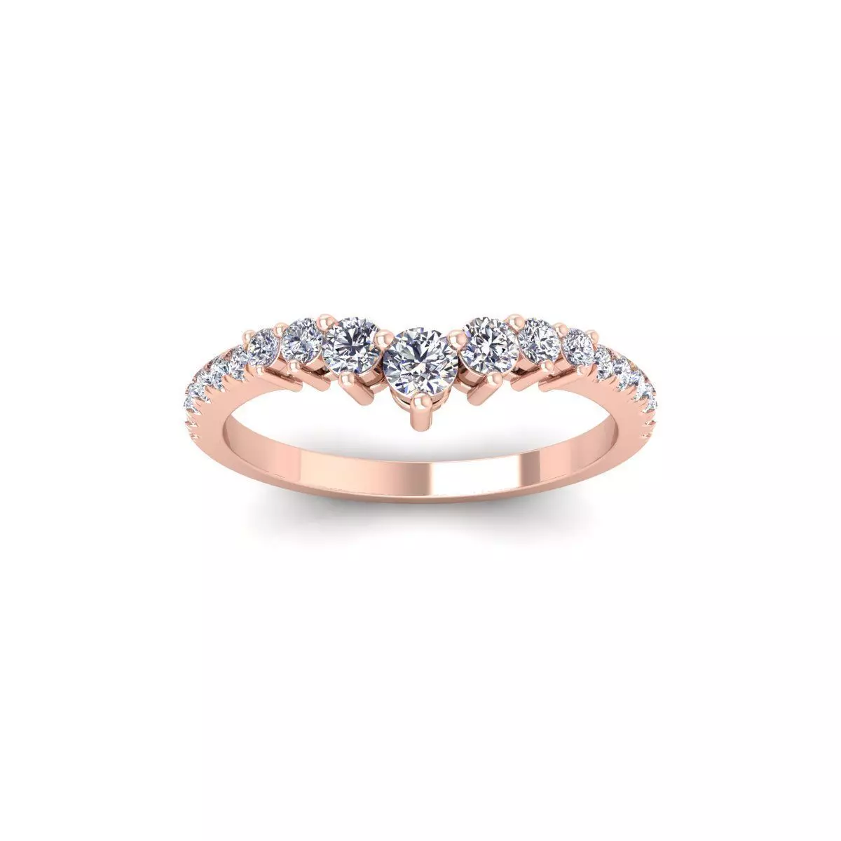 Light Woman Ring 3d Model and Render 3D print model