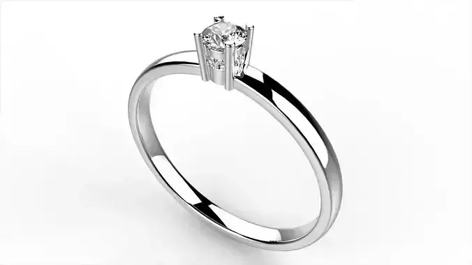 Engagement Ring 3D print model