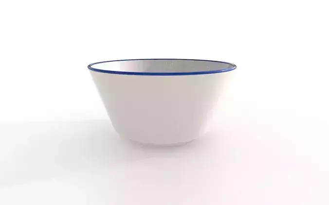 Bowl M21 Low-poly 3D model 4