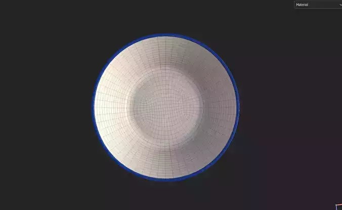 Bowl M21 Low-poly 3D model 7