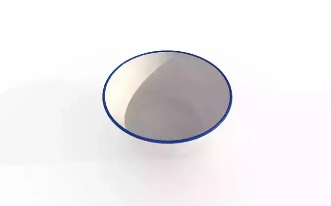 Bowl M21 Low-poly 3D model 5