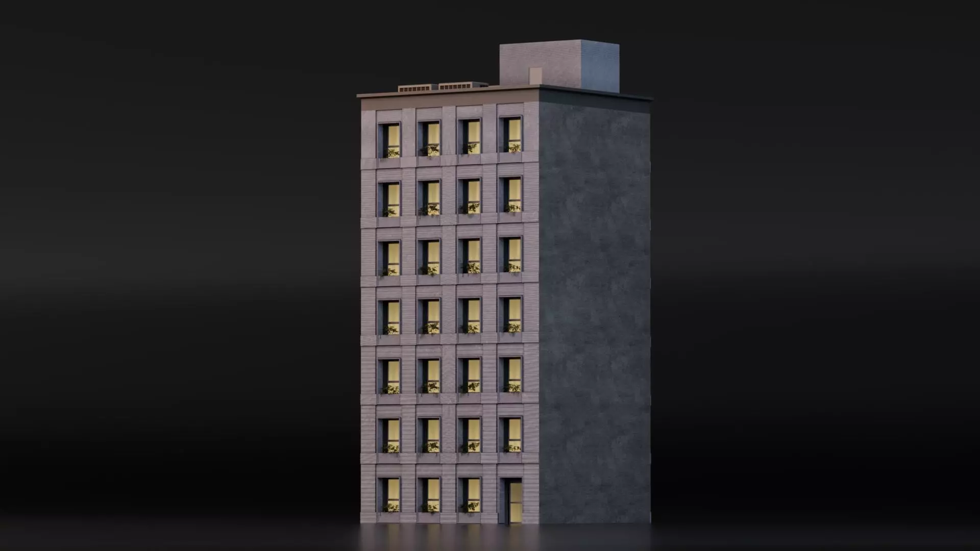 Residential Building 3D model