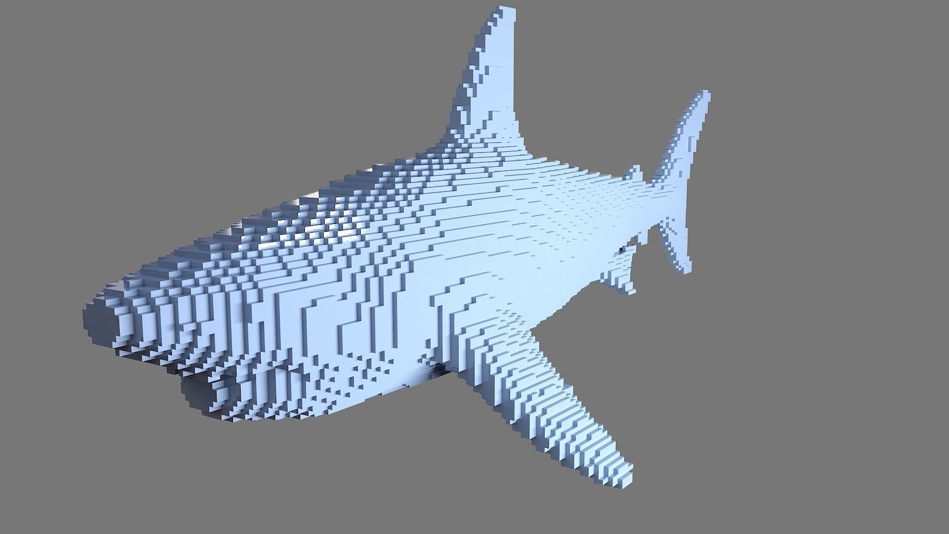 AS LowRez Series - Shark  3D print model_7