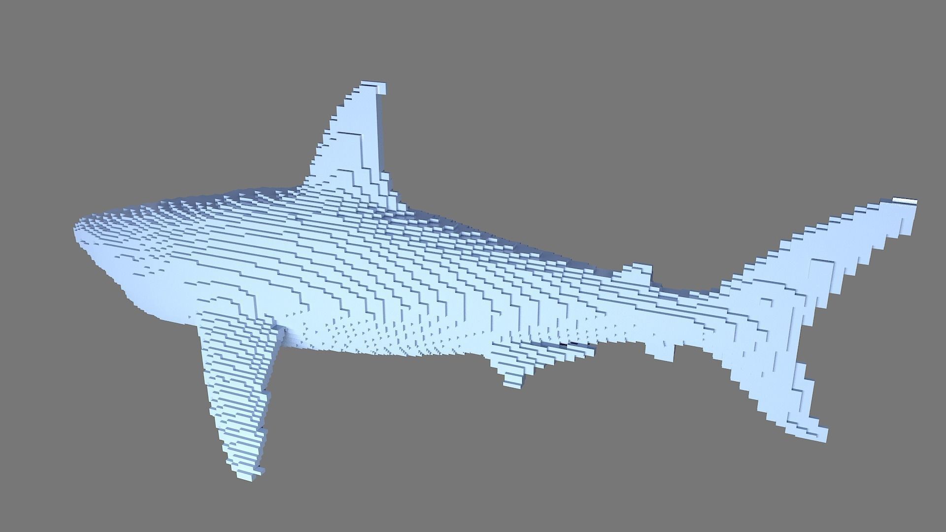 AS LowRez Series - Shark  3D print model_5