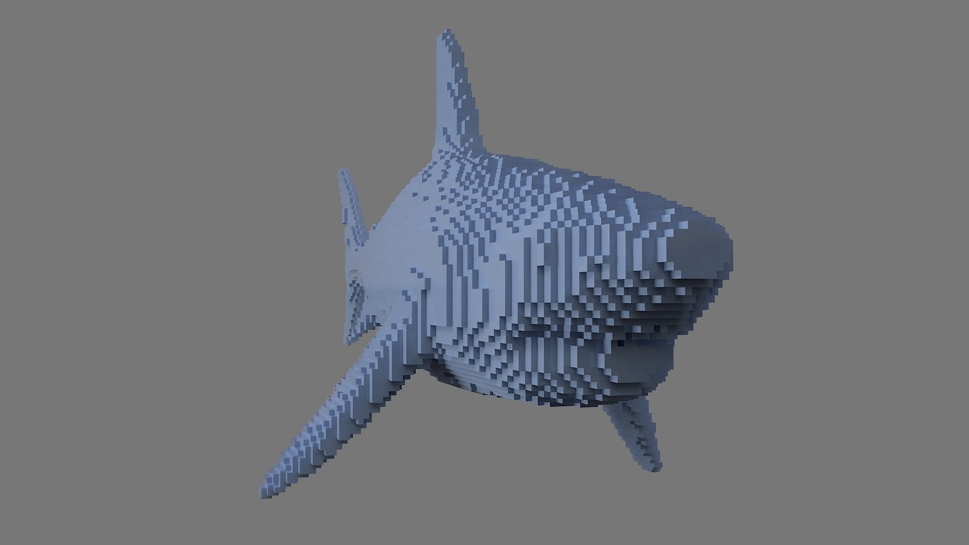 AS LowRez Series - Shark  3D print model_3