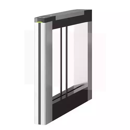 High-speed turnstile with swing doors 3D model