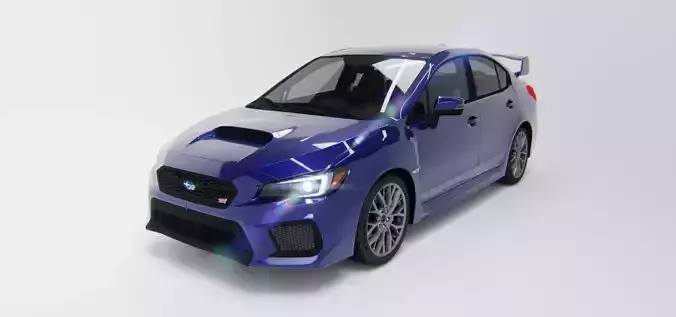 Subaru WRX STi Elite Tuners Edition 2018 Low-poly 3D model