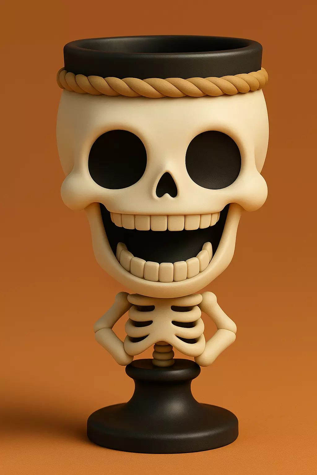 Whimsical Skeleton Cup 3D print model