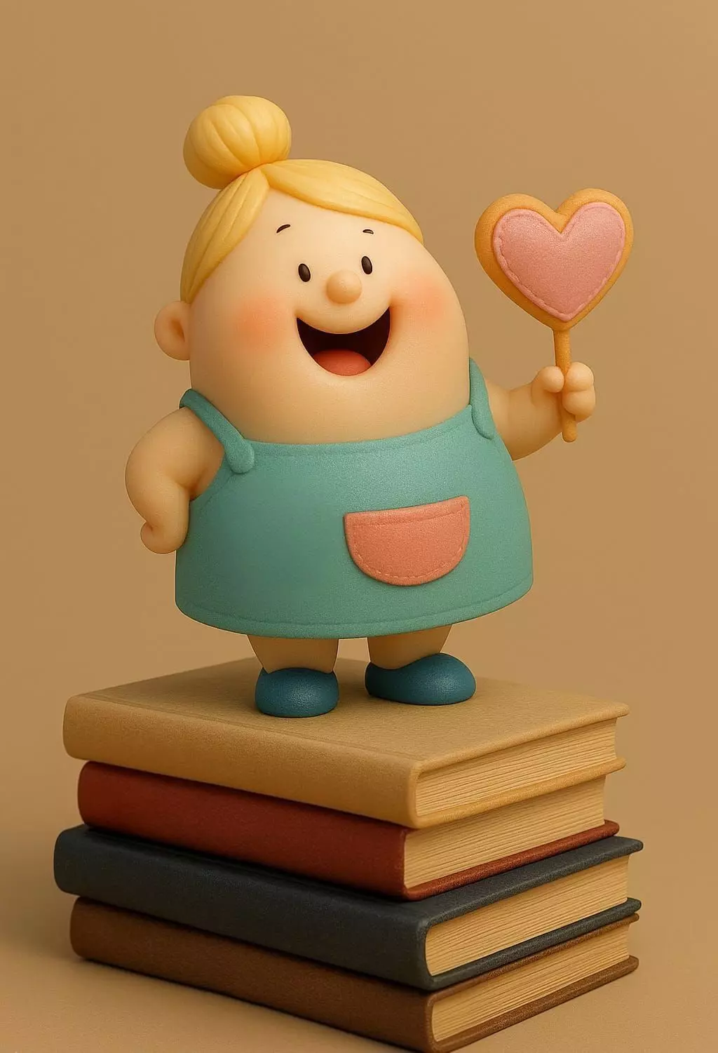 Joyful Bookstack Buddy 3D print model